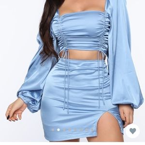 Blue two piece